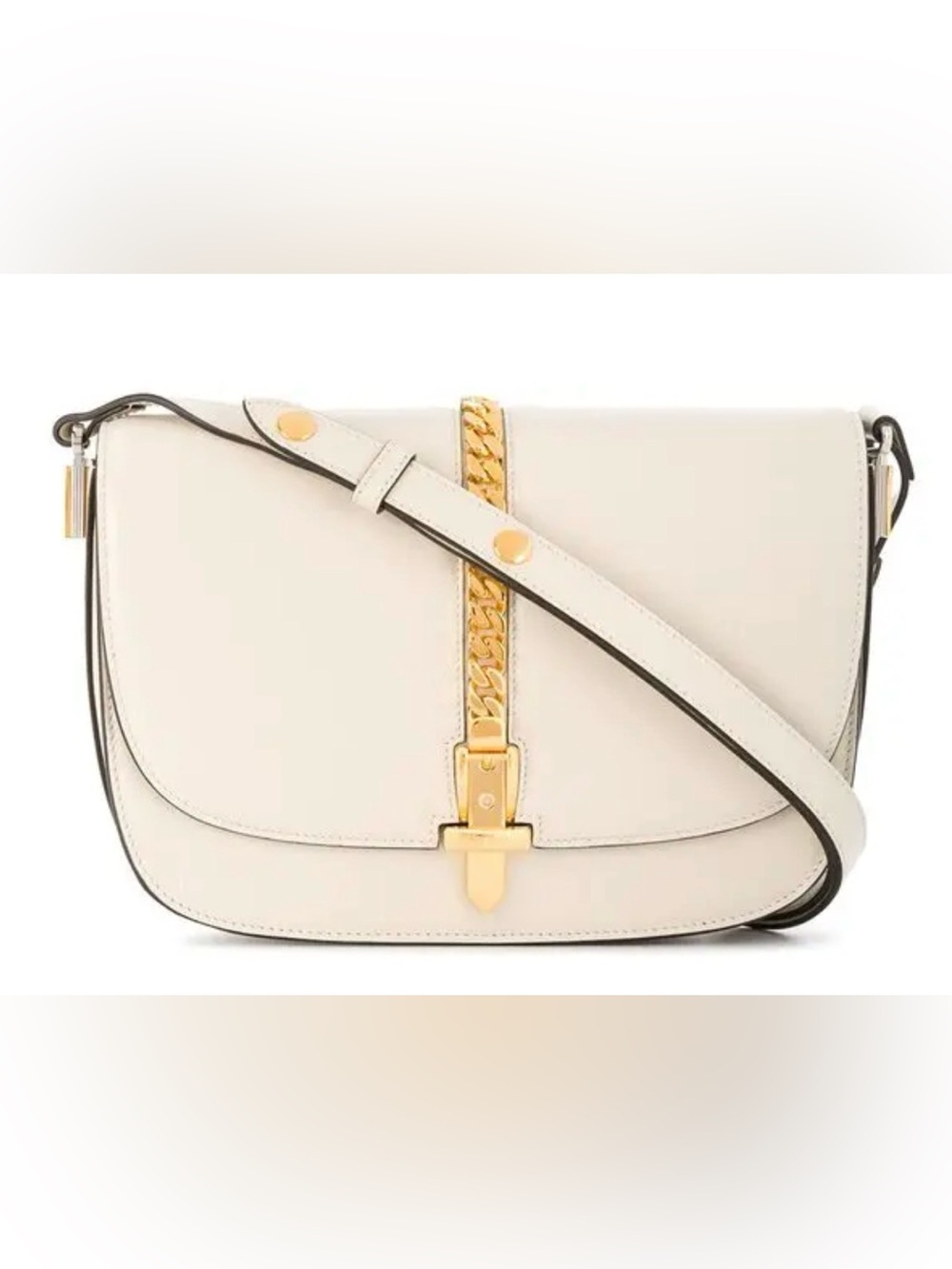 GUCCI Sylvie 1969 Mini Calfskin White